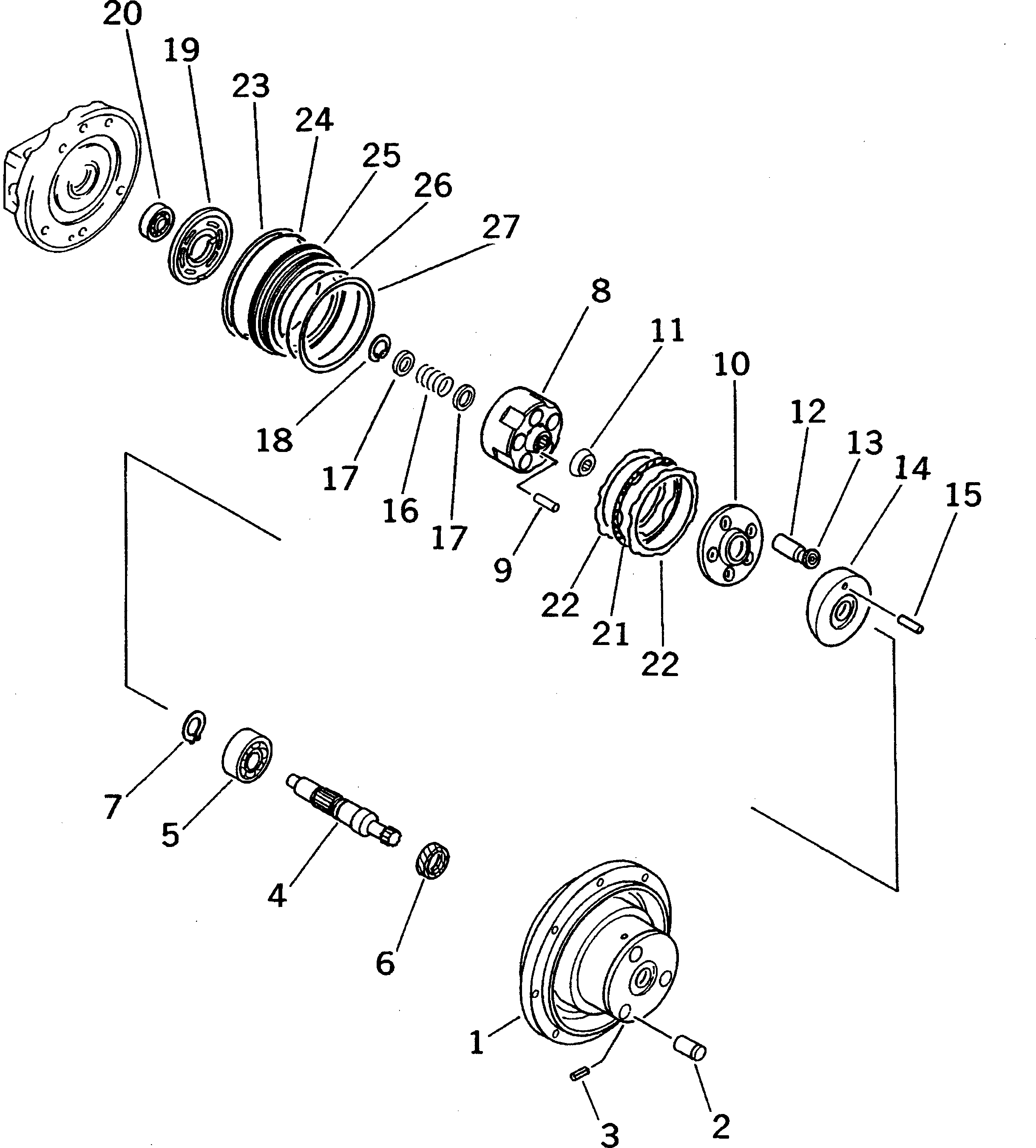 MOTOR AND VALVE A. 21S-60-28460 KOMATSU