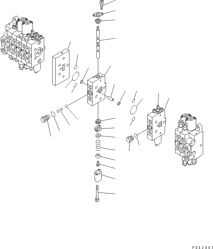 BLOCK AND SPOOL KIT 724-00-41740 KOMATSU