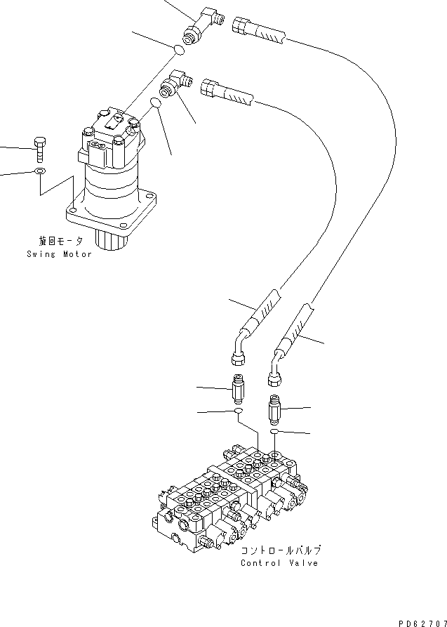 Ниппель 20M-62-72711 KOMATSU
