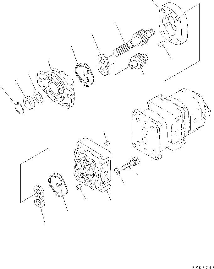 насос в сборе 705-41-08240 KOMATSU
