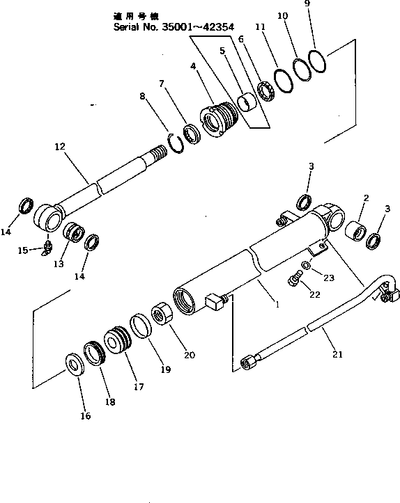 Цилиндр в сборе 20P-63-02130 KOMATSU