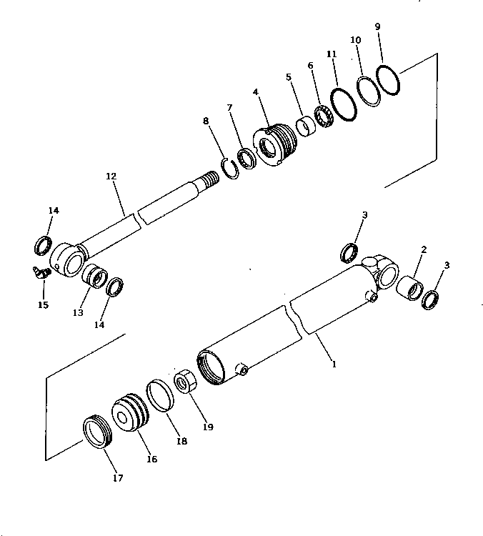 CYLINDER,(FOR CAB) 20N-63-87240 KOMATSU