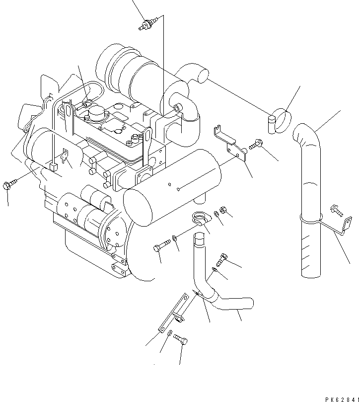 Хомут 20C-01-21160 KOMATSU