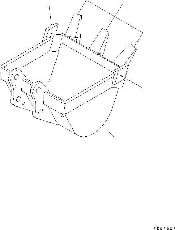 Ковш 21S-70-2A110 KOMATSU