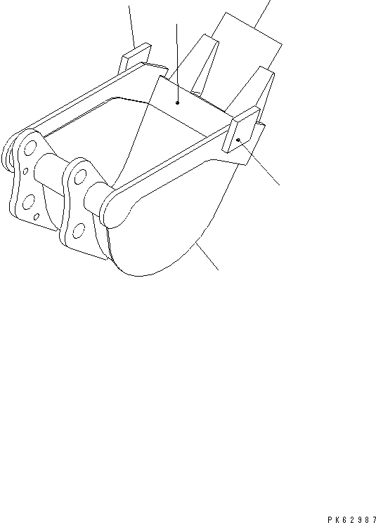 Ковш 21S-70-2A120 KOMATSU
