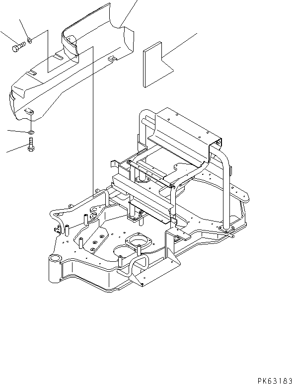 Крышка правая 20M-54-81225 KOMATSU