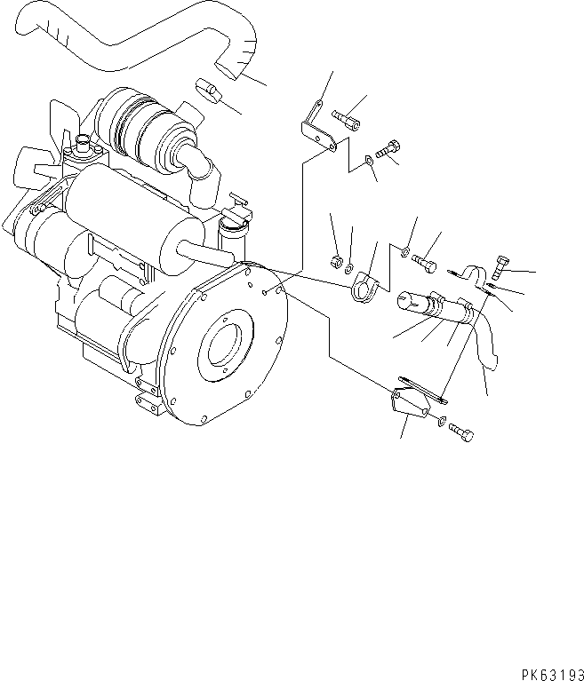 Хомут YM12112-01358 KOMATSU