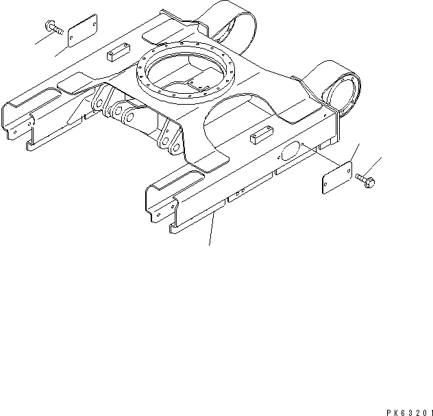 TRACK FRAME ASS'Y 20M-30-81111 KOMATSU