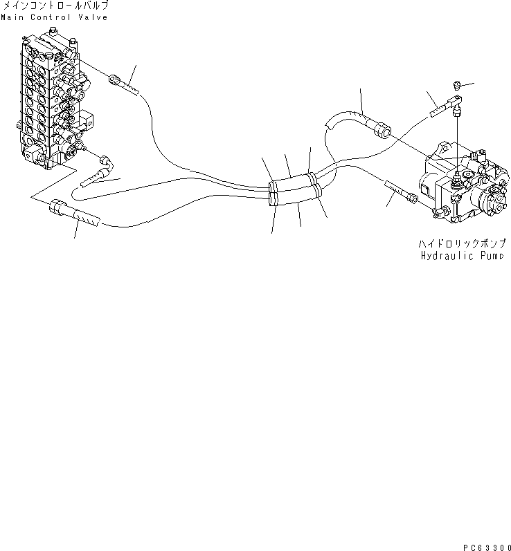 HOSE,L.S. 20N-62-82252 KOMATSU