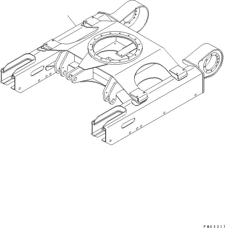 Рама гусеничной тележки 20N-30-81115 KOMATSU