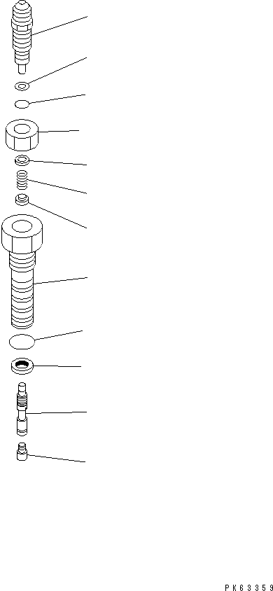 VALVE ASS'Y,LS 708-1S-03810 KOMATSU