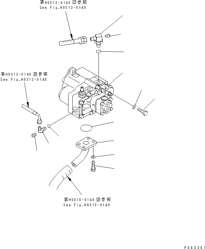Трубка 20W-62-32112 KOMATSU