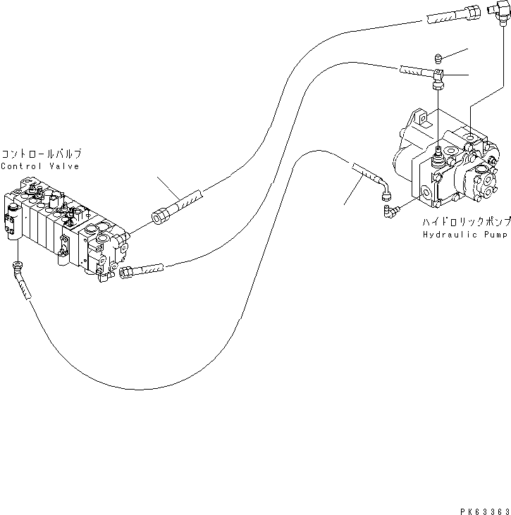 Шланг 20W-62-32233 KOMATSU
