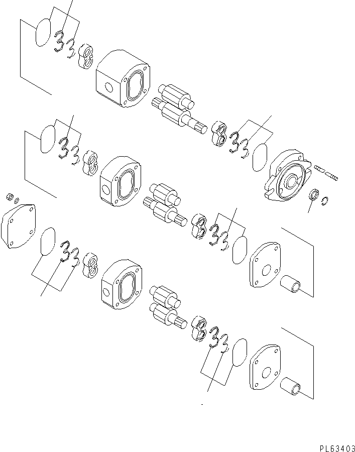 насос в сборе 20M-60-84100 KOMATSU