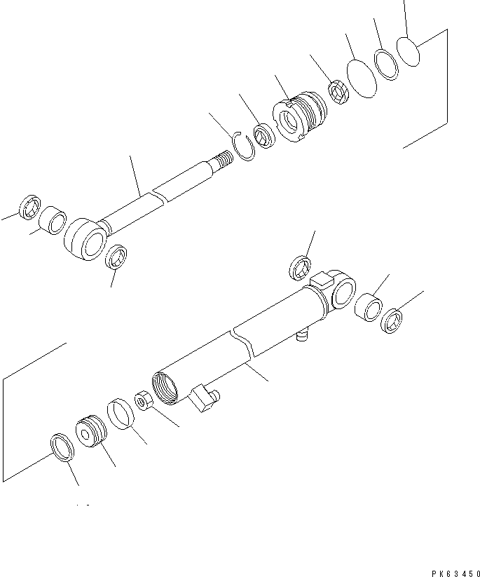 ARM CYLINDER ASS'Y 20W-63-02121 KOMATSU