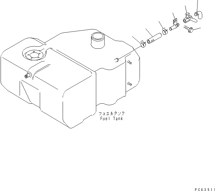 Ниппель 20P-04-81313 KOMATSU