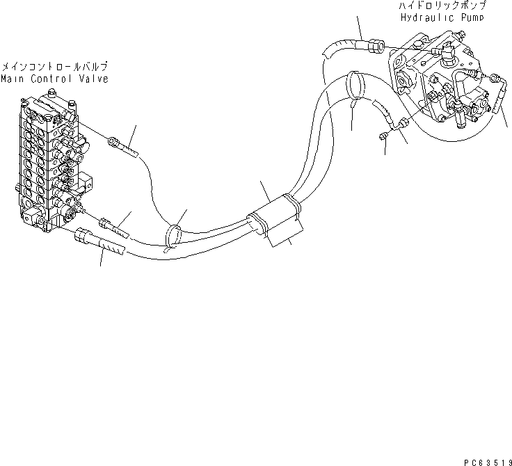 Шланг 07086-00612 KOMATSU