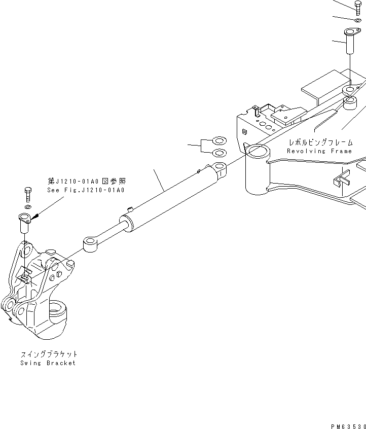 CYLINDER ASS'Y,SWING (20P-63-02541) KOMATSU