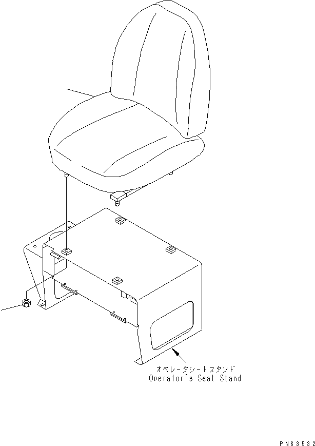 SEAT ASS'Y,OPERATOR'S 20P-57-81100 KOMATSU