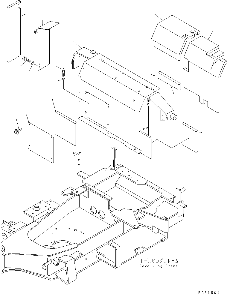 Крышка 20P-54-81114 KOMATSU