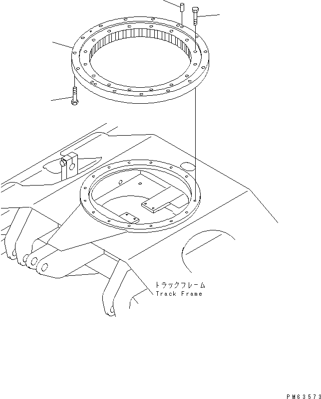CIRCLE,SWING 20P-25-81101 KOMATSU