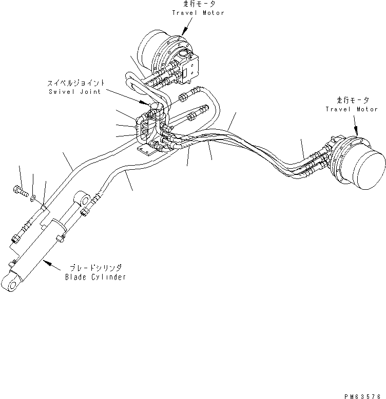 HOSE,TRAVEL 20P-62-55110 KOMATSU