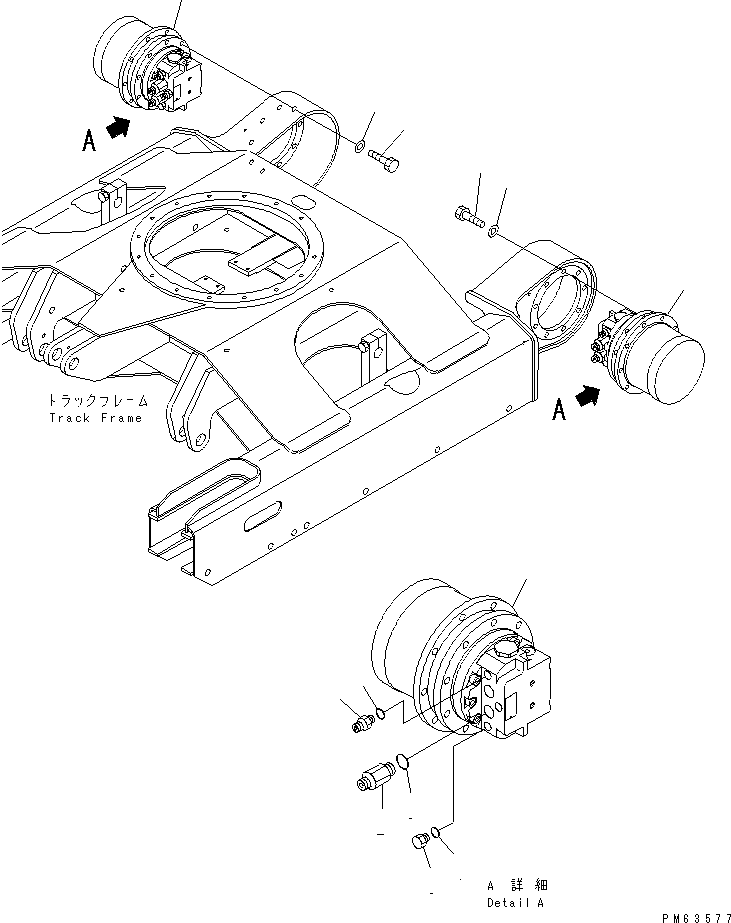 MOTOR ASS'Y,TRAVEL (20P-60-81101) KOMATSU