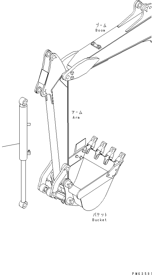 CYLINDER GROUP,BUCKET (20N-63-X2533) KOMATSU