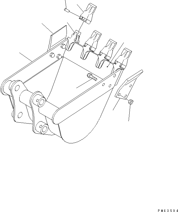 BUCKET ASS'Y PAINT(1) 20P-70-51301 KOMATSU