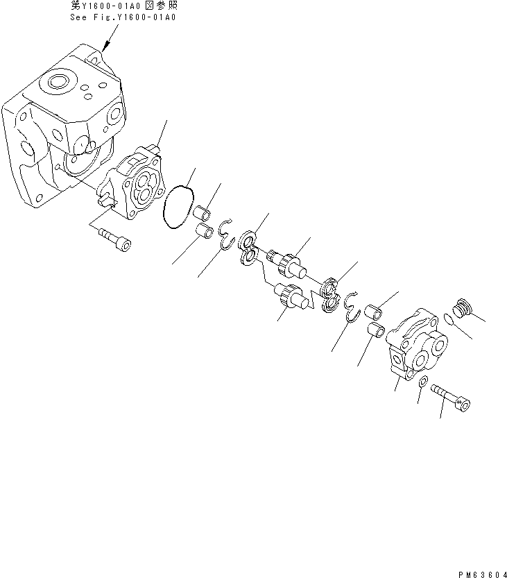 GEAR PUMP ASS'Y 705-45-01270 KOMATSU
