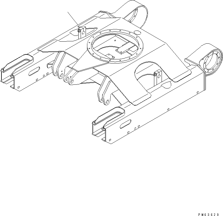 Рама гусеничной тележки 20P-30-51114 KOMATSU