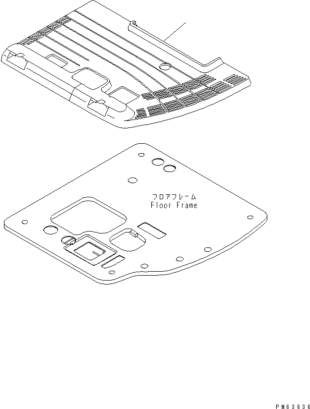 Коврик пола 20P-54-82120 KOMATSU