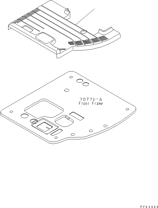 Коврик пола 20P-54-82160 KOMATSU