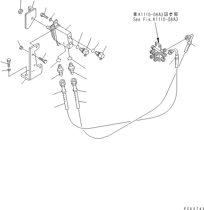 Кронштейн 20P-43-82730 KOMATSU