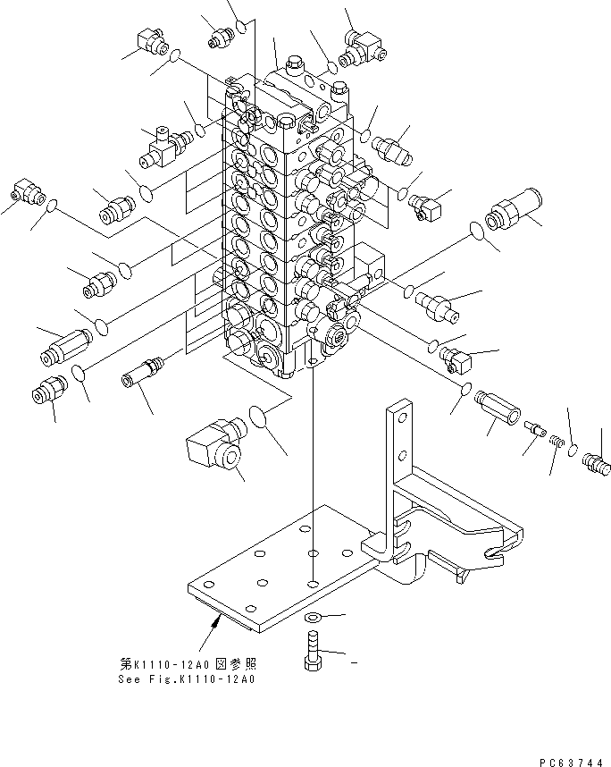 Ниппель 20N-60-81430 KOMATSU