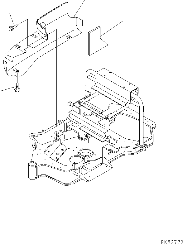 Крышка правая 20M-977-8180 KOMATSU