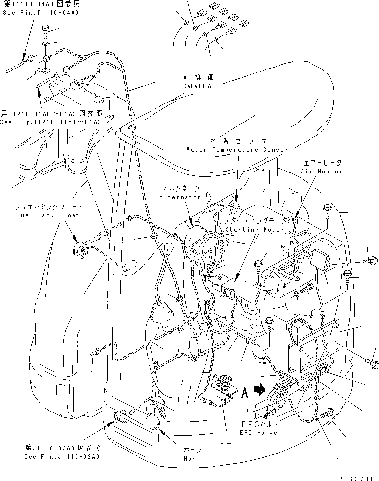 WIRING HARNESS,(FOR 4 SYSTEM SPEC.) 21U-06-21630 KOMATSU