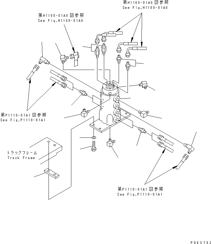 SWIVEL JOINT ASS'Y,(SEE FIG.Y1627-01A2) (703-05-13220) KOMATSU