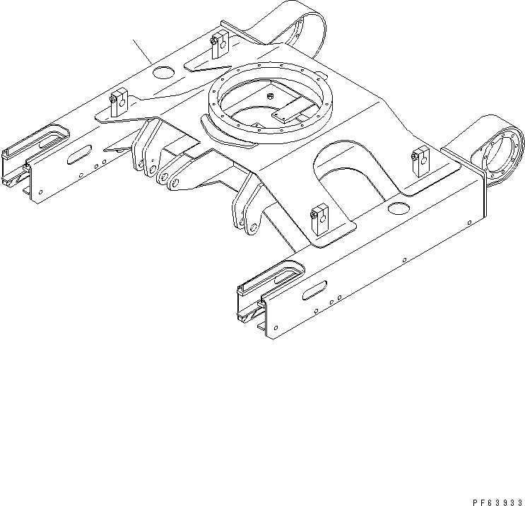 Рама гусеничной тележки 20P-30-55111 KOMATSU