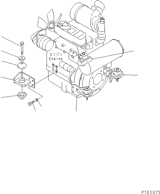 BRACKET,REAR R.H. 22F-01-11232 KOMATSU