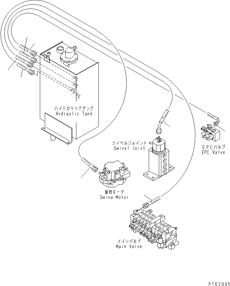 Шланг 21U-62-32660 KOMATSU