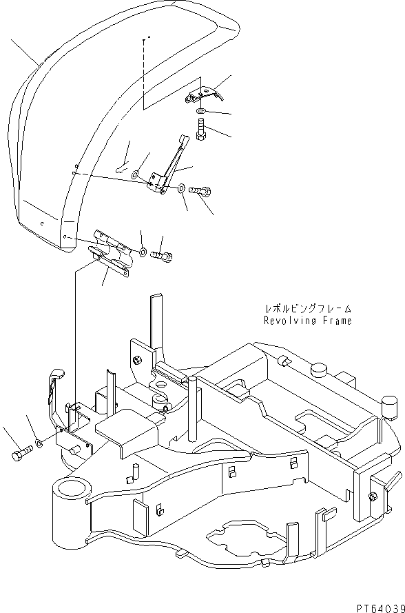 Крышка в сборе 22L-54-11601 KOMATSU