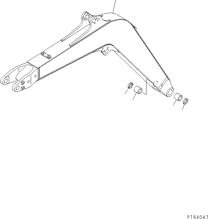 Стрела в сборе 22L-70-1A100 KOMATSU