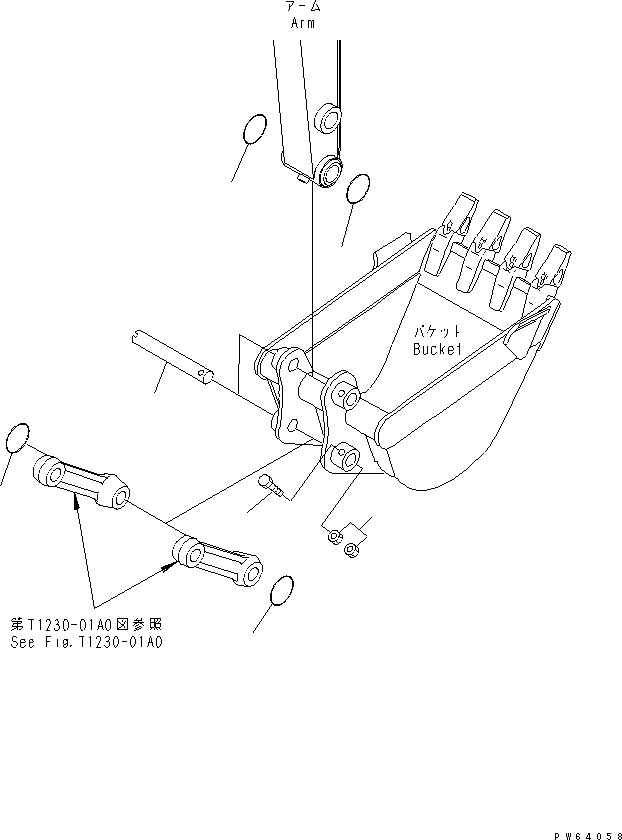 Палец 21U-70-31732 KOMATSU