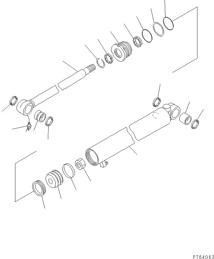 CYLINDER ASS'Y,(FOR CAB) 721-00-80500 KOMATSU