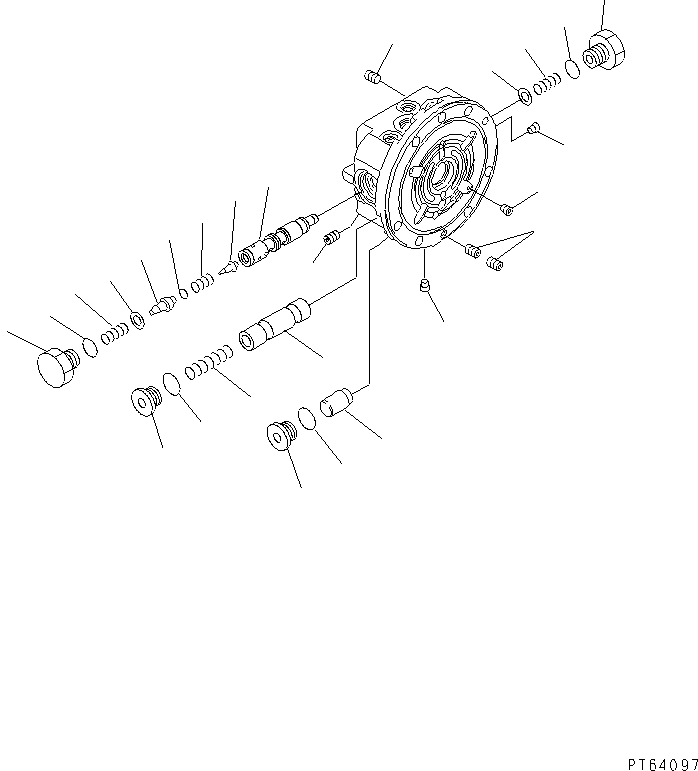 SPOOL,SHUTTLE FUFZS2448-22 KOMATSU