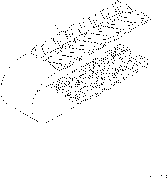 SHOE,RUBBER 21U-35-32110 KOMATSU