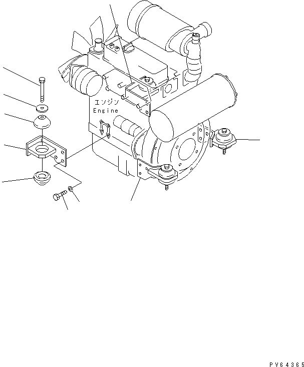 BRACKET,FRONT¤ R.H. 20C-01-31141 KOMATSU