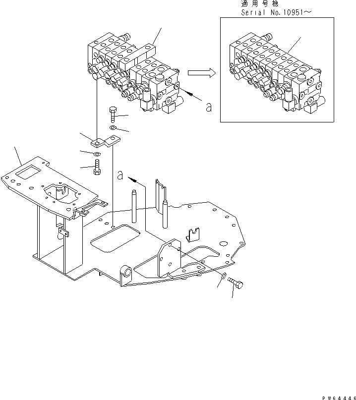 Кронштейн 22L-43-11115 KOMATSU
