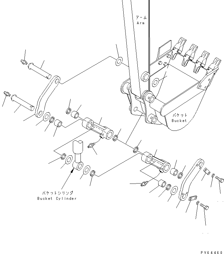 LINK ASS'Y,L.H. 22L-70-1A010 KOMATSU